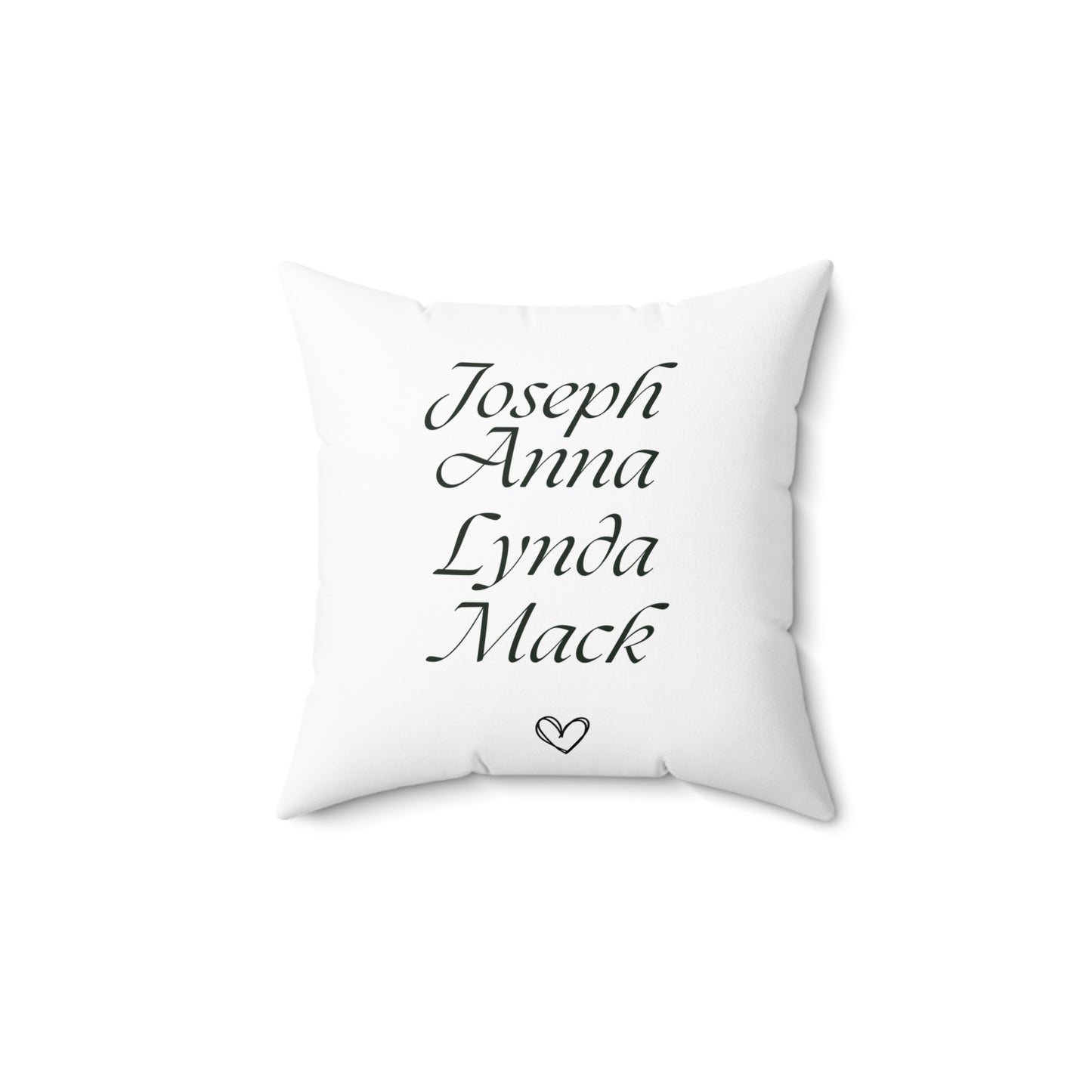 Personalized Family Name Throw Pillow!