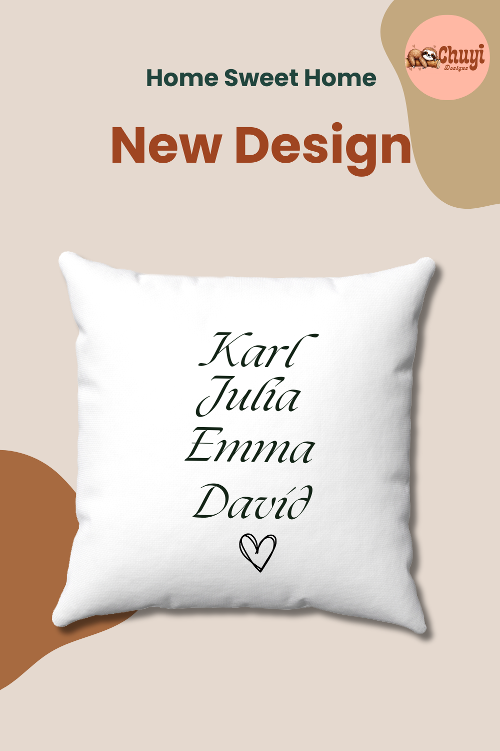 Personalized Family Name Throw Pillow!